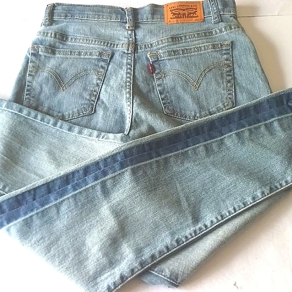 LEVI'S 501 Mini Mom Uniquely Designed Blue Jeans Girl's Size 10R (W25"× L26") - Picture 3 of 9